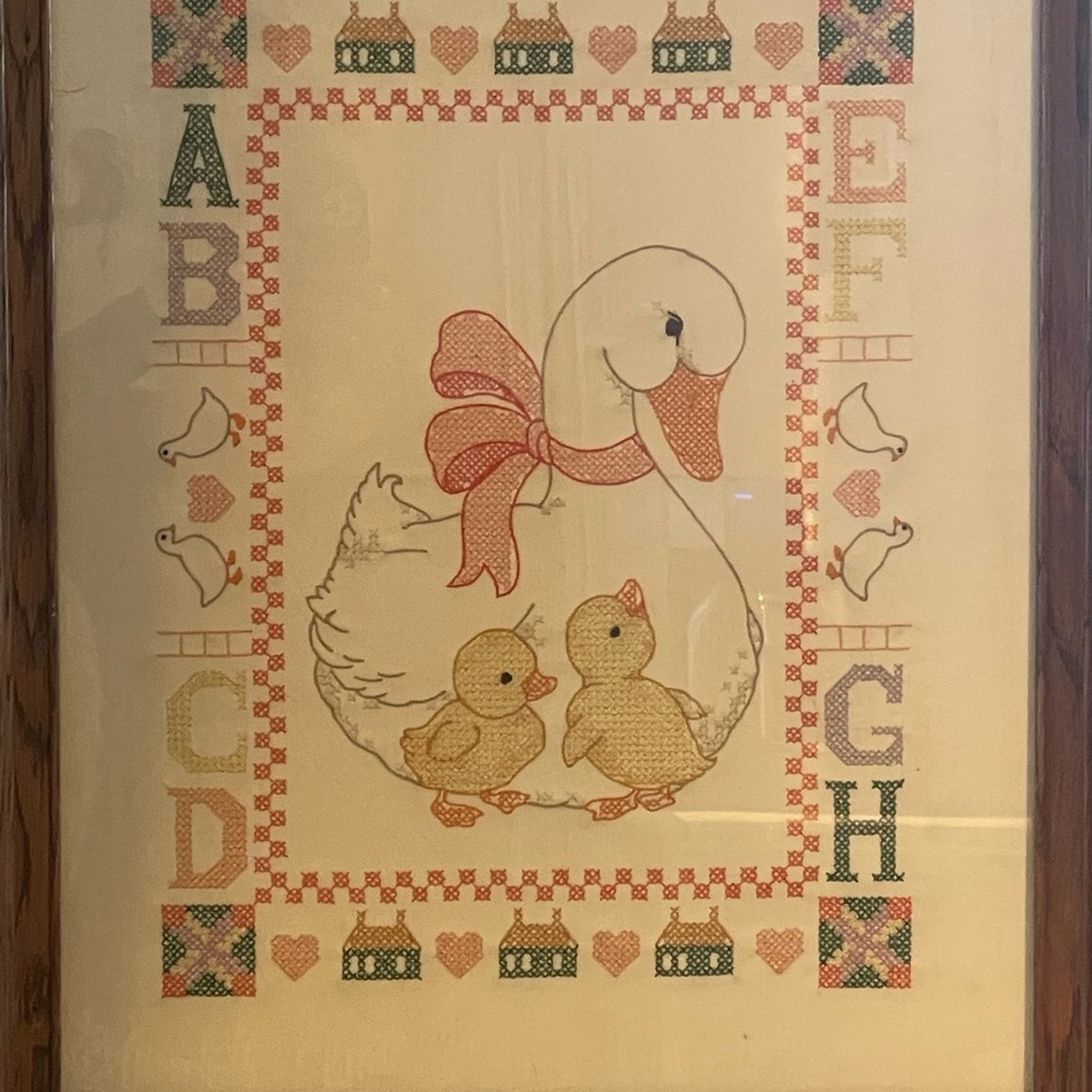 Cross-stitch Nursery Art